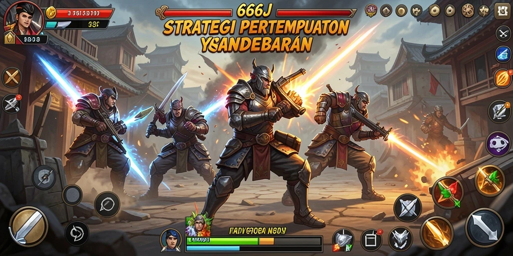 Tampilan gameplay 666J dengan strategi pertempuran yang mendebarkan.