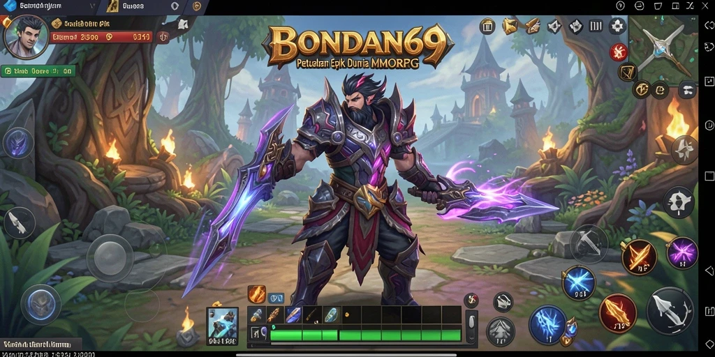 Tangkapan layar gameplay <strong>BONDAN69</strong> menunjukkan petualangan seru dalam dunia MMORPG.