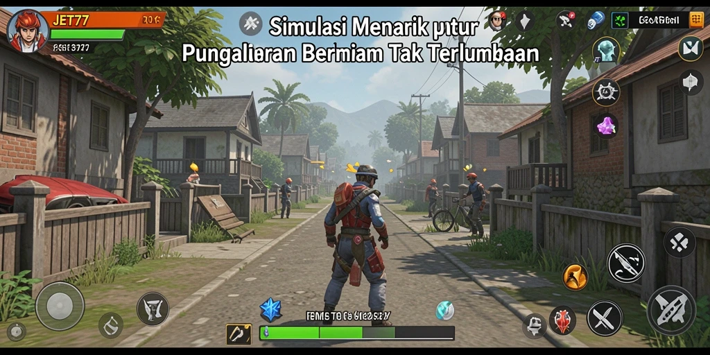 Screenshot gameplay <strong>JET77</strong> menampilkan pengalaman simulasi menakjubkan.