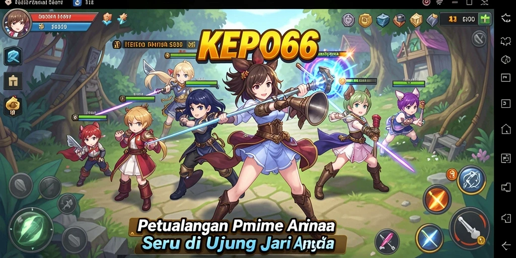Screenshot KEPO66 menampilkan aksi seru dalam dunia Anime.