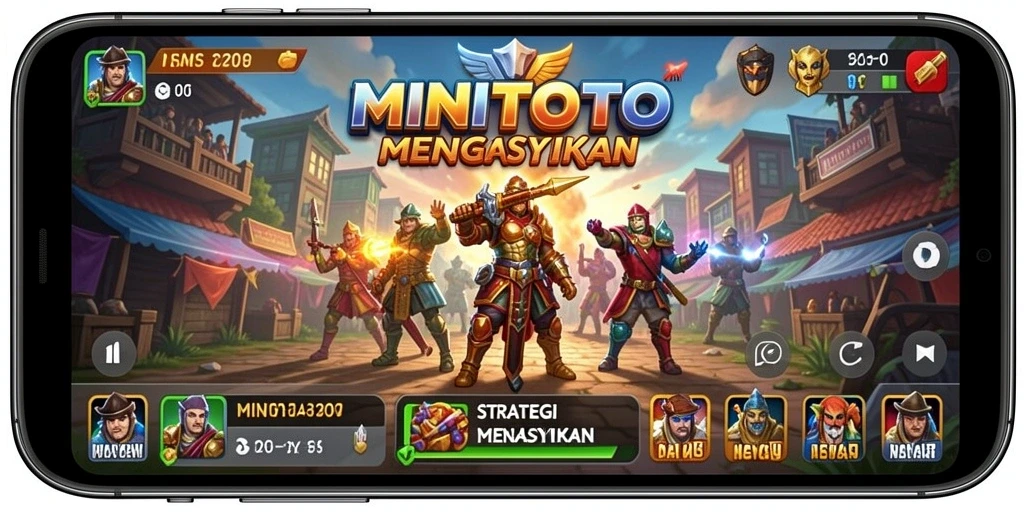 Tangkapan layar gameplay menunjukkan aksi seru dalam MINITOTO.