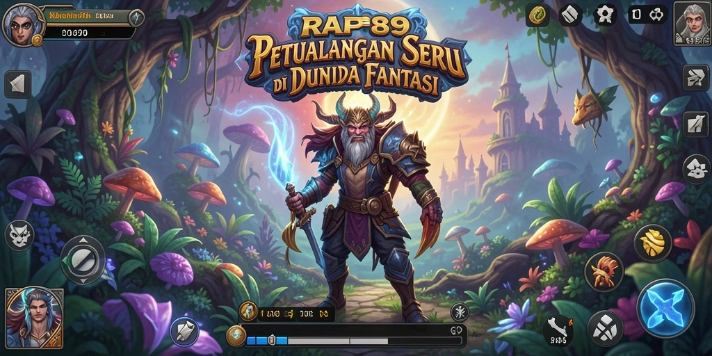 Tangkapan layar utama RAP89 menampilkan gameplay seru di dunia petualangan.