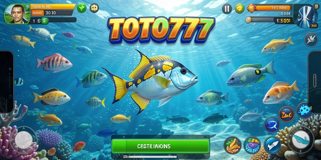 Screenshot gameplay Tembak Ikan TOTO777 yang seru.